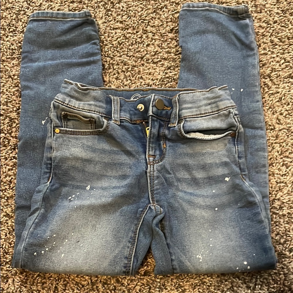 Wonder Nation Kids Denim Jeans with Paint Splatter